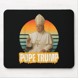 Papst Trump Funny Trump Vatican Christlich Retro C Mousepad