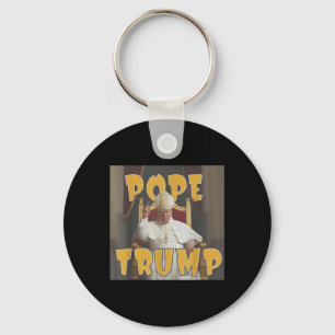 Papst Trump Funny Trump Vatican Christlich Retro C Schlüsselanhänger