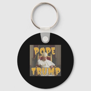 Papst Trump Funny Trump Vatican Christlich Retro C Schlüsselanhänger