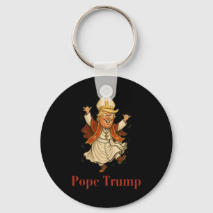 Papst Trump Funny Trump Vatican Christlich Retro C Schlüsselanhänger