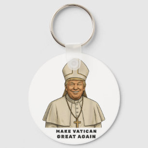 Papst Trump Funny Trump Vatican Christlich Retro C Schlüsselanhänger