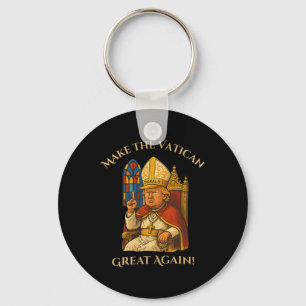 Papst Trump Funny Trump Vatican Christlich Retro C Schlüsselanhänger
