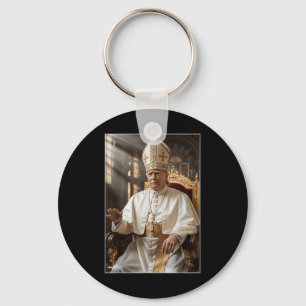 Papst Trump Funny Trump Vatican Christlich Retro C Schlüsselanhänger