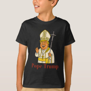 Papst Trump Funny Trump Vatican Christlich Retro C T-Shirt