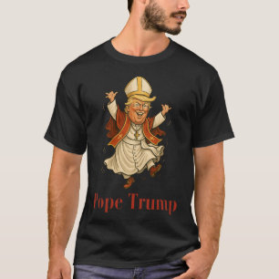 Papst Trump Funny Trump Vatican Christlich Retro C T-Shirt