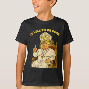 Papst Trump Funny Trump Vatican Christlich Retro C T-Shirt