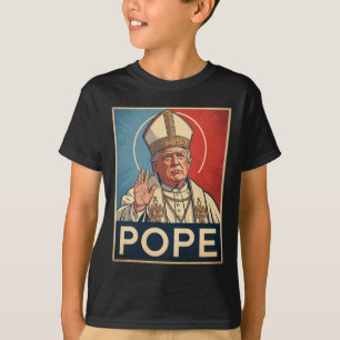 Papst Trump Funny Trump Vatican Christlich Retro C T-Shirt