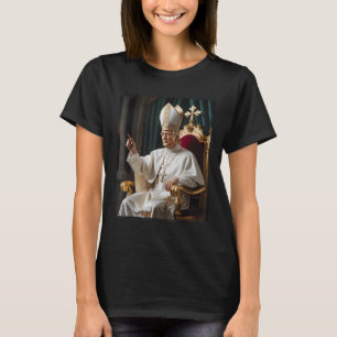 Papst Trump Funny Trump Vatican Christlich Retro C T-Shirt