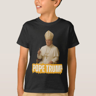 Papst Trump Funny Trump Vatican Christlich Retro C T-Shirt