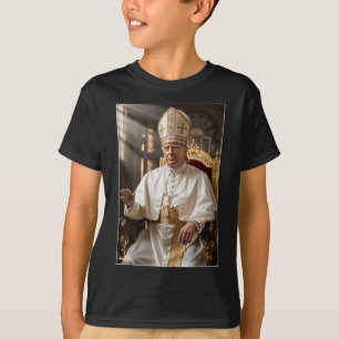 Papst Trump Funny Trump Vatican Christlich Retro C T-Shirt