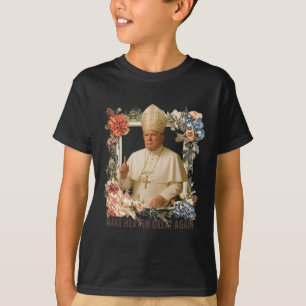 Papst Trump Funny Trump Vatican Christlich Retro C T-Shirt