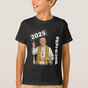 Papst Trump Funny Trump Vatican Christlich Retro C T-Shirt
