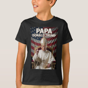 Papst Trump Funny Trump Vatican Christlich Retro C T-Shirt