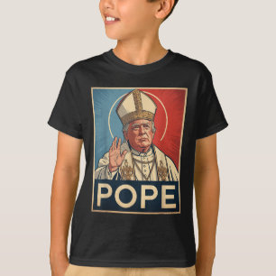 Papst Trump Funny Trump Vatican Christlich Retro C T-Shirt