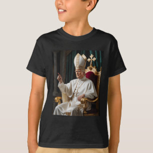 Papst Trump Funny Trump Vatican Christlich Retro C T-Shirt