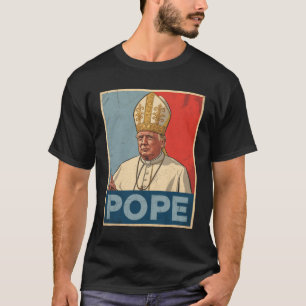 Papst Trump Funny Trump Vatican Christlich Retro C T-Shirt