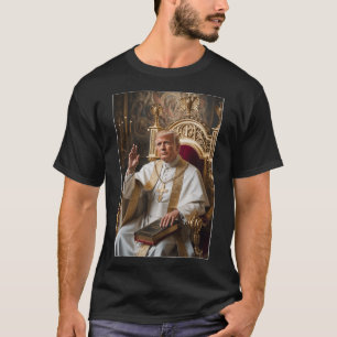Papst Trump Funny Trump Vatican Christlich Retro C T-Shirt