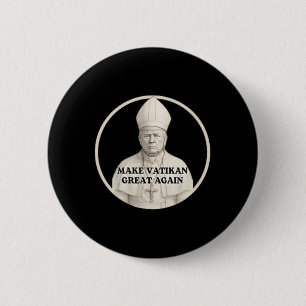 Papst Trump Lustig Trump Vatikan Christlich Retro Button