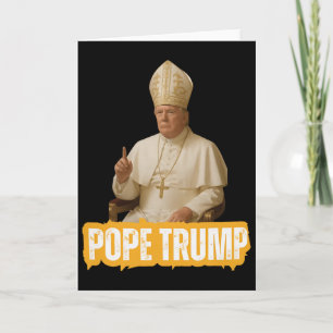 Papst Trump Lustig Trump Vatikan Christlich Retro Karte