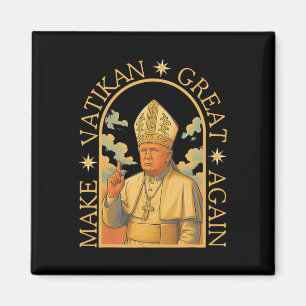 Papst Trump Lustig Trump Vatikan Christlich Retro Magnet