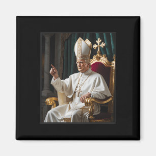 Papst Trump Lustig Trump Vatikan Christlich Retro  Magnet