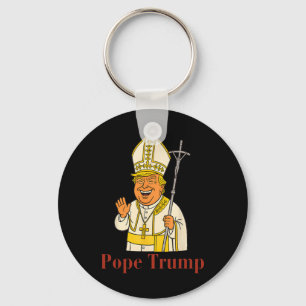 Papst Trump Lustig Trump Vatikan Christlich Retro Schlüsselanhänger