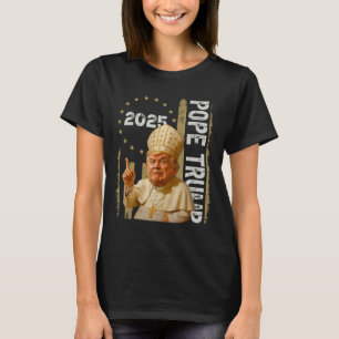 Papst Trump Lustig Trump Vatikan Christlich Retro T-Shirt