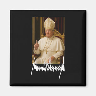 Papst Trump Lustiger Amerikanischer Präsident Trum Magnet