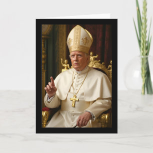 Papst Trump Lustiger Präsident Trump will Futur se Karte