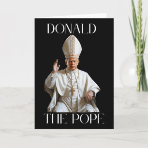 Papst Trump Lustiger Trump Vatikan Christlich Retr Karte