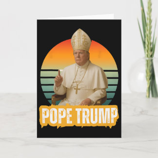Papst Trump Lustiger Trump Vatikan Christlich Retr Karte