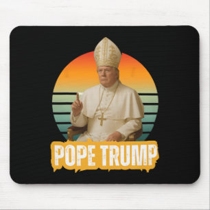 Papst Trump Lustiger Trump Vatikan Christlich Retr Mousepad