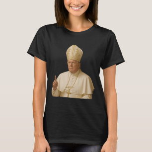 Papst Trump Lustiger Trump Vatikan Christlich Retr T-Shirt