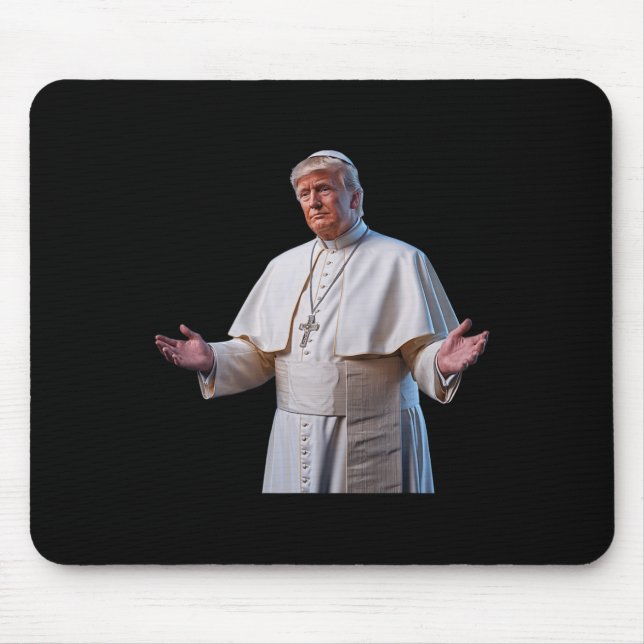 Papst Trump Will, der nächste Papst zu sein Mousepad (Vorne)