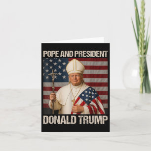 Papst und Präsident Donald Trump  Karte