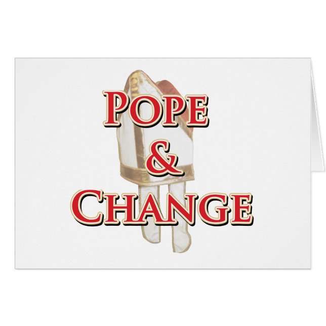 Papst und Veränderung (Vorderseite (Horizontal))