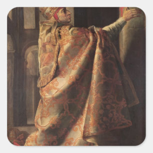 Papst Urban II Quadratischer Aufkleber