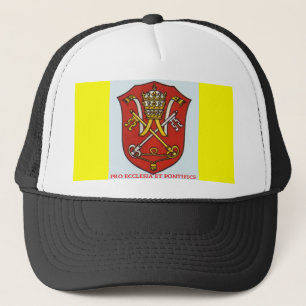 PÄPSTLICHES TRADITIONELLES KATHOLISCHES WAPPEN TRUCKERKAPPE