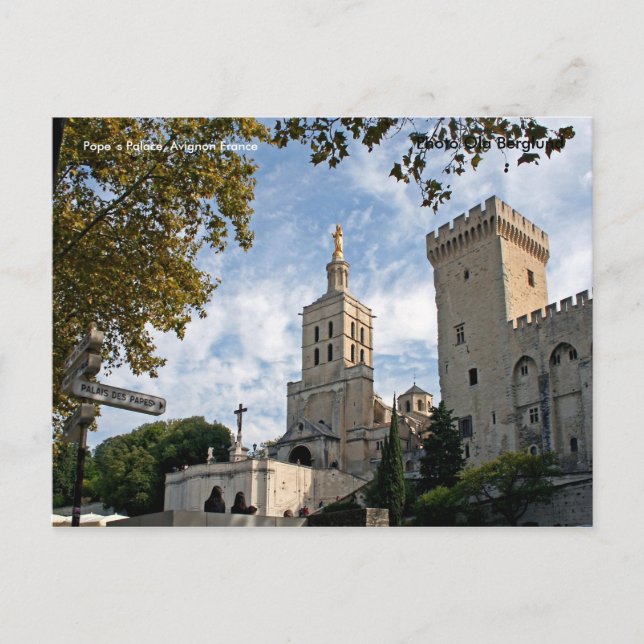 Papstpalast, Avignon Frankreich, P... Postkarte (Vorderseite)