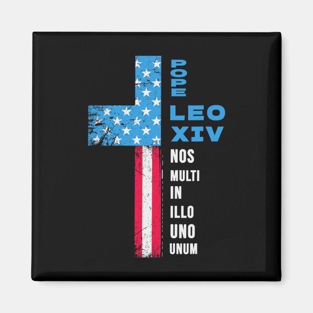 Papstwahl Pontifex - USA - Papst Leo Xiv Magnet (Vorne)