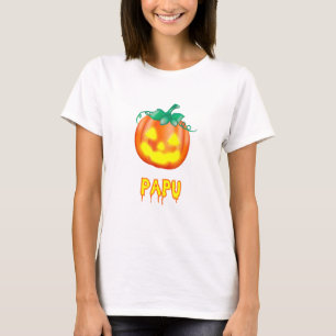 Papu Halloween Family Kürbislaterne Pumpkin T-Shirt