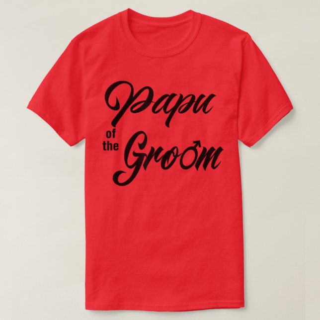 Papu Of Groom Wedding Party Matching Bridal Party  T-Shirt (Design vorne)