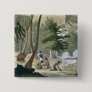 Papu Stamm auf der Insel von Rawak, überziehen 20 Button