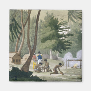 Papu Stamm auf der Insel von Rawak, überziehen 20 Magnet