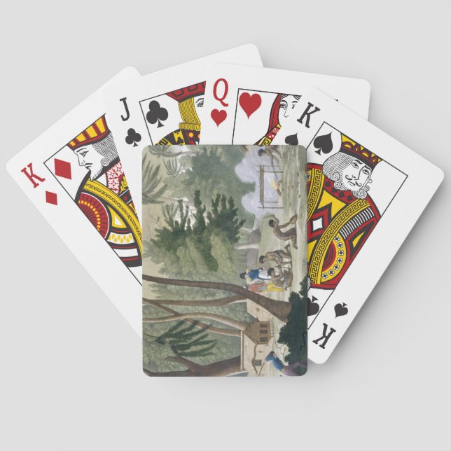 Papu tribe on the Isle of Rawak, Plattform 20 from Spielkarten (Rückseite)