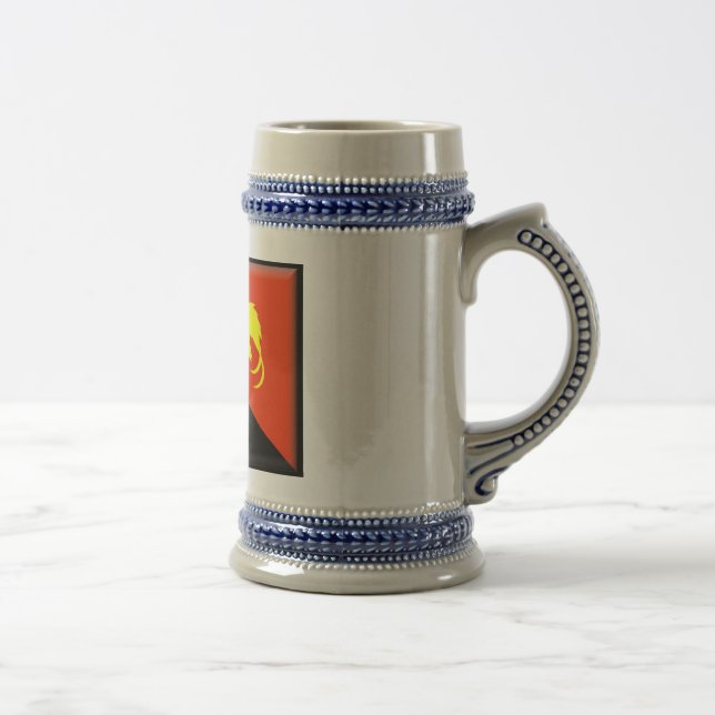 Papua-Neu-Guinea Flagge Bierglas (Rechts)