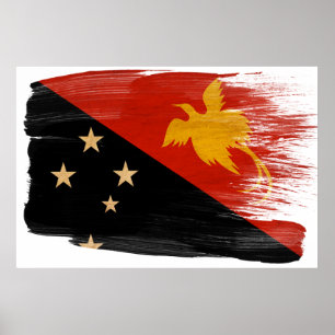 Papua-Neu-Guinea Flaggen-Plakate Poster