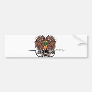 Papua-Neu-Guinea offizielles Wappen Wappenkunde Autoaufkleber