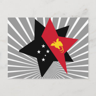 Papua+Neu+Guinea Star Postkarte