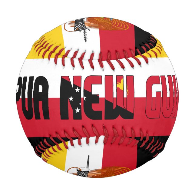 Papua Neue Guinea Flag and Coat of Arms Patriotic Baseball (Vorderseite)